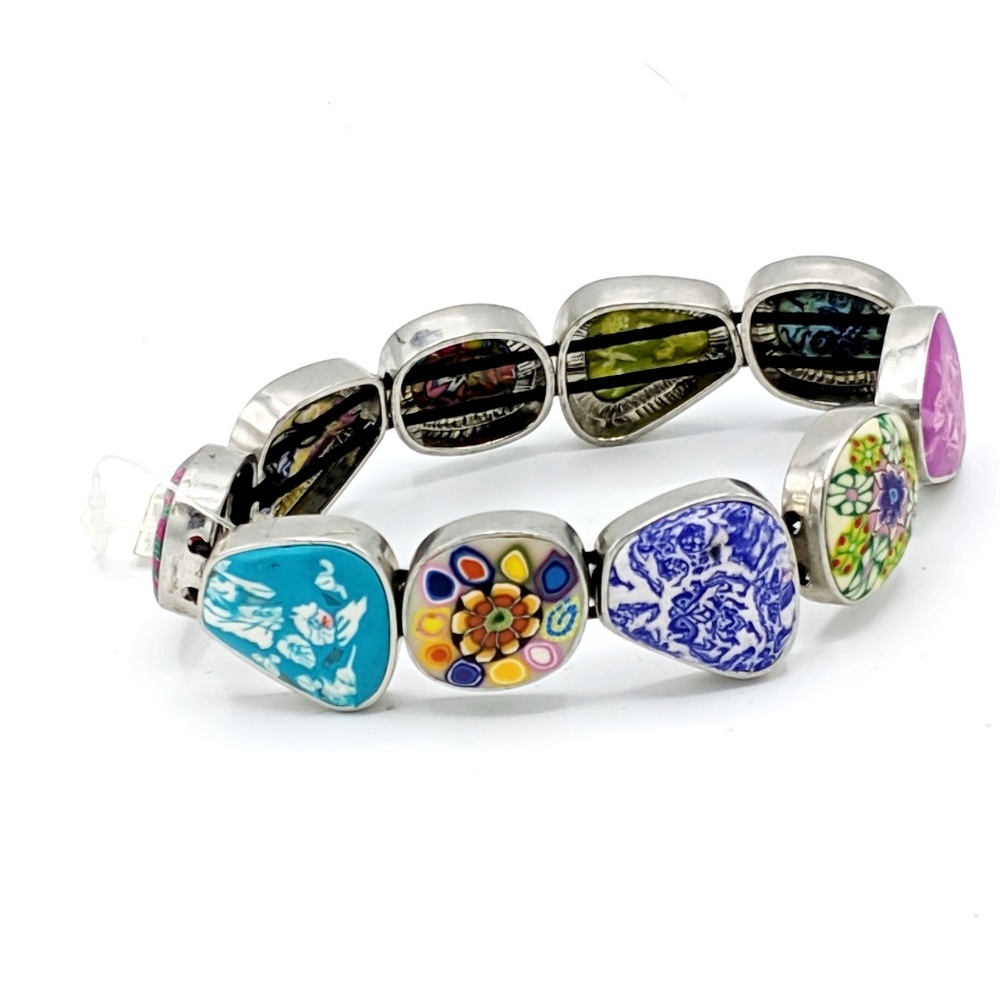 Viva Beads | NWT Colorful Stretch Bracelet Floral